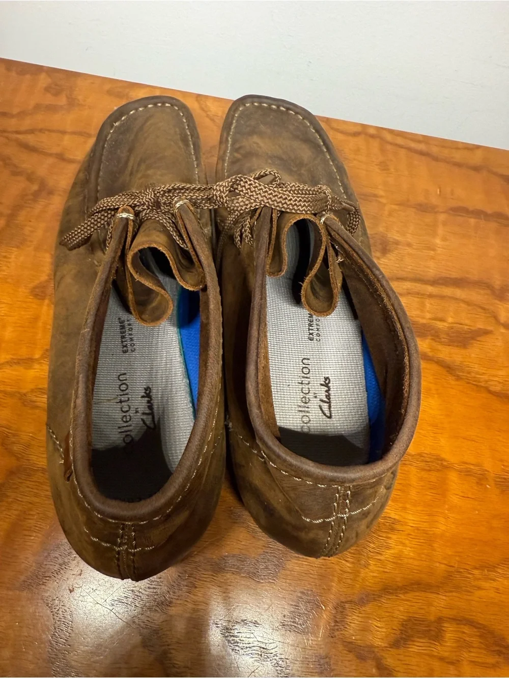 Clarks Wallabee Boot — Brown Leather (Collection / Extreme Comfort) Size 10